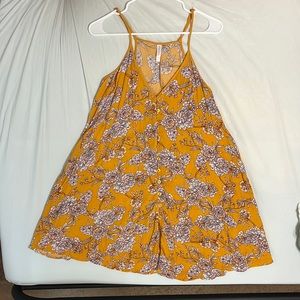 cute orange floral dress